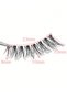 10 Pairs Natural Look False Eyelashes Clear Synthetic Hair Fake Lashes Lightweight Reusable for Women Daily Makeup and Work - 4