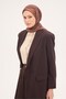 وشاح تينسل مونار بنمط عثماني بني غامق 90×90 - 2