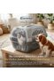Rhino Pet Carrier for Cats and Small Dogs – Durable Plastic Travel Kennel with Ventilation & Sturdy Handle - 4