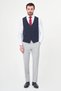 Straight Slim Fit Classic Men's Vest Navy Blue - 40956.26Y - 3
