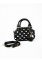 Astra Model Kalp Charmli Black Polka Dot Women's Hand and Shoulder Bag - 3