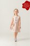 Girl's Satin Bow Detailed Evening Dress and Bag Set