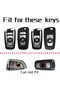 Bmw 1 3 5 7 Series X1 X3 X4 X5 F10 F15 F16 F20 F30 F18 F25 M3 M4 E34 Compatible Auto Key Case Cover Black/Silver - 5