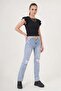 Women's Round Neck Ruffle Sleeve Black Blouse - 3