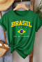 Brazil Printed Women's Cotton T-Shirt