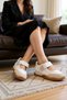 Women's Sports Ballet Flats Strappy Design Neolite Sole Textile Fabric Comfortable Cut Flat Heel Daily Modern Stylish - 4