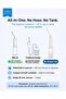 Electric Portable Bidet 320ml Rechargeable Travel Shattaf with 3 Spray Modes, 180° Adjustable Wand & IPX7 Waterproof - BEB-03WH - White - 6