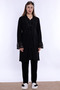 Cotton Maternity Pajama and Dressing Gown Set Effortt - Black - 3