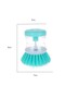 Dish and Cleaning Brush with Detergent Container |   Multi-Purpose Cleaning Brush with Liquid Soap Dispenser - 2