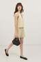 Yellow Linen Blend Women's Vest - 2