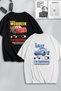 Unisex Lightning McQueen and Sally Back Print Couple Matching Design Oversized T-shirt 2-Pack