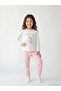 Lcw Kids Ecru Printed Girls' Pajama Set