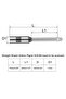 D6mm Single Flute HSS Drill Bits 55HRC Straight Shank Paper Punching Tool - 4