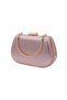 Champagne Pink Women's Evening Dress Bag Clutch Handbag Chain Strap Shoulder Bag - 2