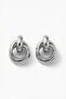 Steel Silver Color Hoop Model Women's Earrings - 2