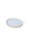 Matte White Gold Mesh Stackable Cake Plate 21 cm 4 Pieces - 5