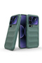 Mi 17 Pro Max Compatible Case Flexible Hollowed Ethnic Silicone Cover - Dark Green - T42732 - 2