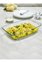 Glass Rectangular Dish 3L - 4