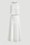 White Color Fisto Blazer and Skirt Set 4S5210