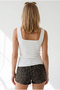 Women's White Double Layer Asymmetrical Blouse with Accessory Detail on the Front Blz-19003400 - 6