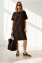 Women's Bitter Brown Double Pocket Wide Fit Mini Dress Elb-19002679 - 2