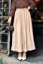 Kraşlı Hijab Skirt Chocolate Brown