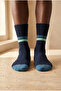 Unisex Striped Padel Club Navy Blue Socks - 2