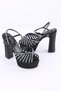 Stone Detailed Women's Platform Evening Dress Shoes