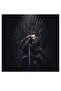 Jon Snow Game Of Thrones Themed Printed MDF Wall Art Black/Beige/Gray 30x30cm