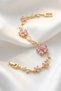 Lotus Flower Bracelet – Steel Bracelet with Zircon Stones and Lotus Wrapped Design - 2