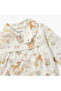 Animal Print Sleepsuit with Collar and Long Sleeves - 3
