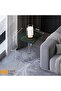 ® Modern Square Marble Table with Acrylic Pedestal Base - Emerald Green Finish, 36x36x54 cm, 10mm Thick, ET026 - 3