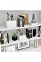 Set of 3 White Acrylic Buffet Risers, Cube Display Stands with Hollow Bottoms, Nesting Food and Décor Risers for Parties, Catering, and Events, GT017 - 6