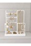 Multi-Purpose Jewelry Organizer Stand – Necklace Earrings Bracelet Watch Organizer White