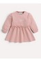 Girls Ruffle Waist Long Sleeve Dress - 2