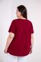 Women's Plus Size V-Neck Blouse with Sleeve Epaulettes - 4