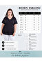 Women's Plus Size V-Neck Blouse with Sleeve Epaulettes - 3