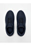 Men's Navy Blue Daily Flexible Lace-Up Breathable Comfortable Soft Sole Sneaker Sports Shoes - 4