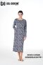 25246 Women's Long Sleeve Buttoned Lycra Viscose Casual Dress Mixed Pattern Will Be Sent - 4