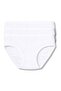 Ribana Girls' Houndstooth Panties White 100% Cotton 3-Pack