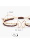 Granola Butterfly Women's Bracelet, 18K Gold, Beaded Bracelet, with Czech Seed Beads & Agate, Handmade Adjustable Jewelry - 6