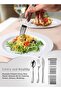 Cutlery Set, Reusable Plastic Silverware, 75 Utensils Heavy-Duty Tableware (Silver) - 5