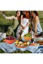 Unbreakable Plastic Dinnerware Set for 4, 48-Piece Colourful Plates, Bowls, Cups and Cutlery - 8