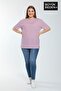 تي شيرت نسائي أساسي مقاس كبير - تي شيرت قطني سادة 3XL-6XL SPR26BTSK510