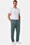Green Baggy Style Lycra Elastic Drawstring Men's Sports Trousers 2600262 - 4