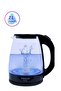 2 Liter Glass Body Electric Cordless Kettle with 360 Swivel Base 2200W