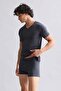 Egyptian Modal by Tencel Hercules Slim Fit V-Neck Undershirt / T-Shirt Anthracite - 3