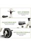3-in-1 Convertible Kids Smart Tricycle Bicycle Balance Bike for Toddlers with Light, Music and Foldable Training Wheels - 4