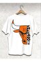 Unisex Colorful Chicago Bulls Printed Crewneck T-Shirt - 3