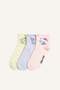 Hello Kitty Licensed Ruffled 3-Piece Cotton Socks for Girls H2343A8Ns